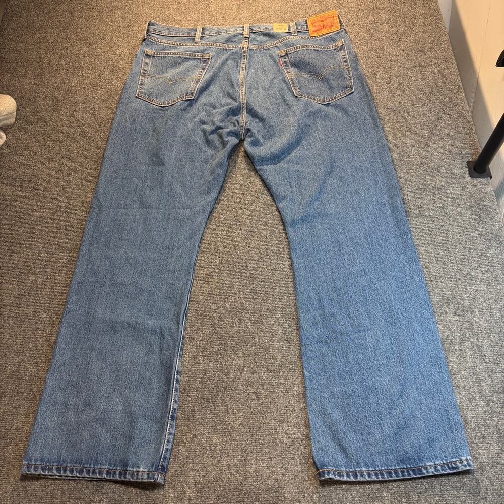 Levi's 517 Bootcut Jeans Men 42x32 Medium Wash Blue Denim Cotton Regular Fit NWT - Picture 3 of 8